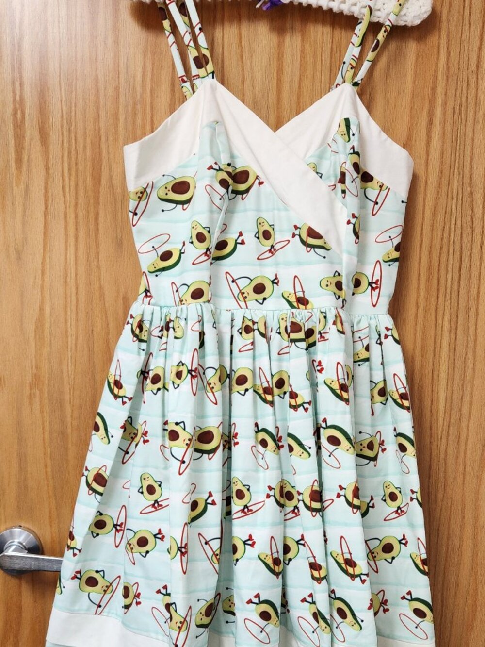 Unique Vintage Wm's Hula Hoop Avocado Swing Dress New With Tags Sixe XL 14